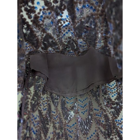 ZARA WOMEN MIDI SEQUIN MULTICOLORED SKIRT NWT XS,S,M,L - Picture 14 of 16